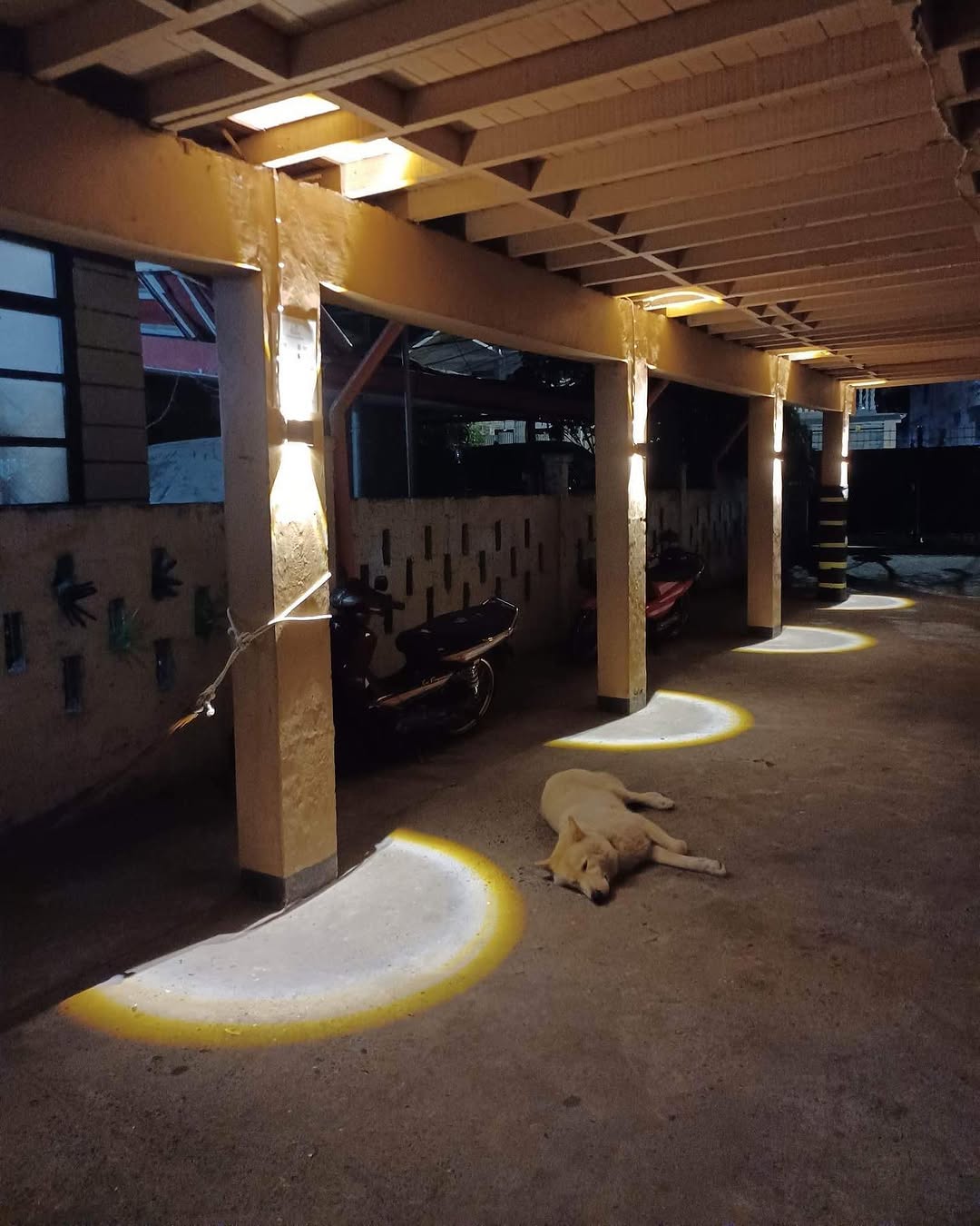 Covered parking inside location
